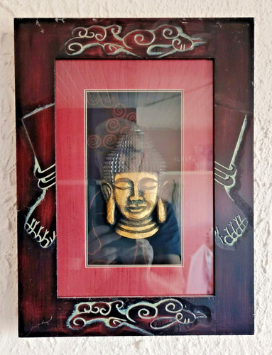 Relief wandbild buddha kopf - relief-wandbild,, buddha-kopf