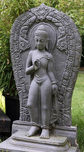 Große steinrelief buddha - steinrelief,