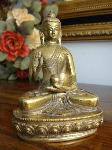Buddha statue messing - statue, skulptur