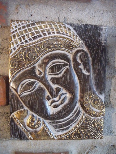 Buddha kopf relief - feng, shui