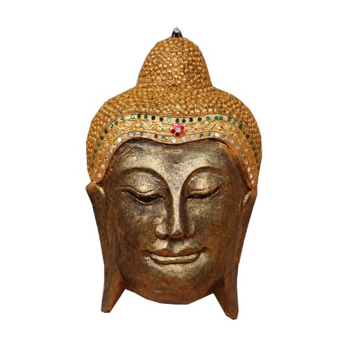 Buddha kopf figur dekorativ - buddha-kopf-figur,