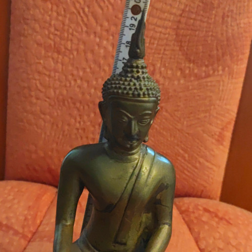 Bronze buddha figur sitzend - bronze,