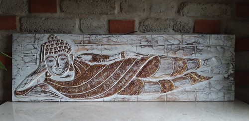Buddha liegend relief feng - buddha,
