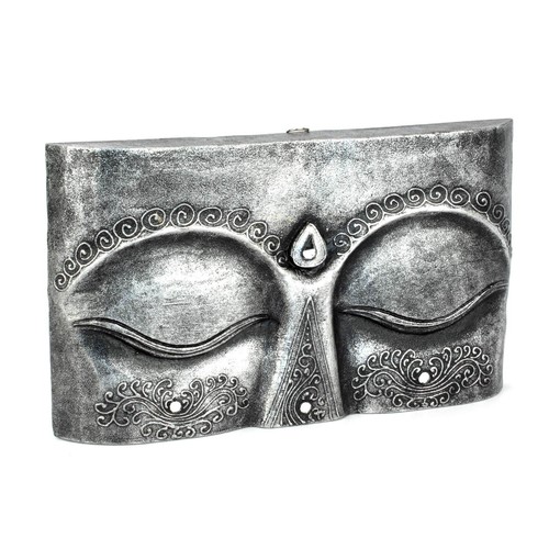 Buddha augen holz relief - buddha,