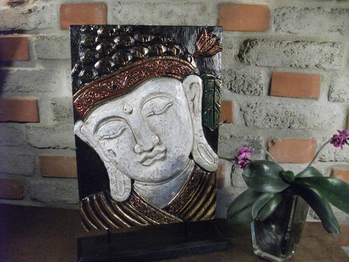 Buddha kopf relief feng shui - kopf,