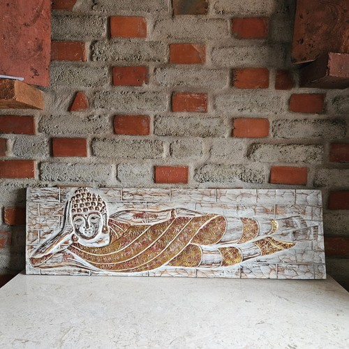 Buddha liegend relief - buddha,