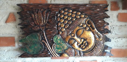 Buddha kopf relief feng shui - kopf,