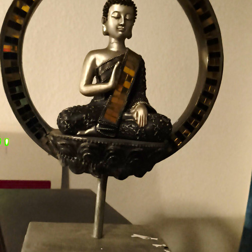Buddha skulptur metall - buddha,