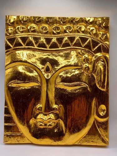 Wandrelief buddha holz - wandrelief,