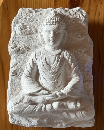 Buddha wandrelief skulptur - buddha,
