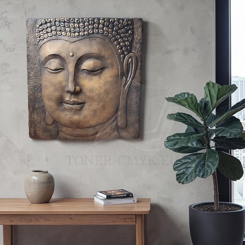 Buddha wandrelief skulptur - buddha,