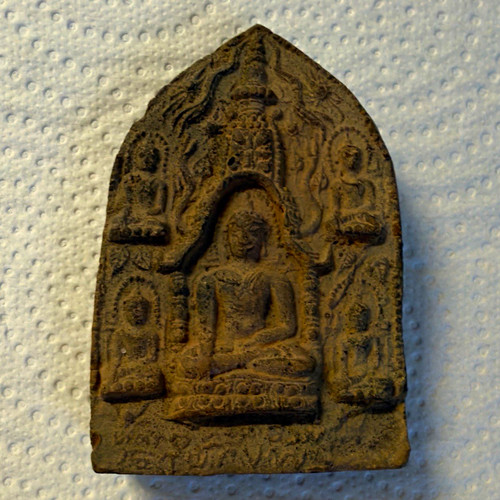 Altes buddha relief amulett - altes, buddha-relief/amulett