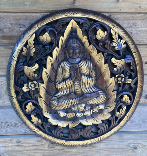 60cm buddha holz ornament - 60cm,