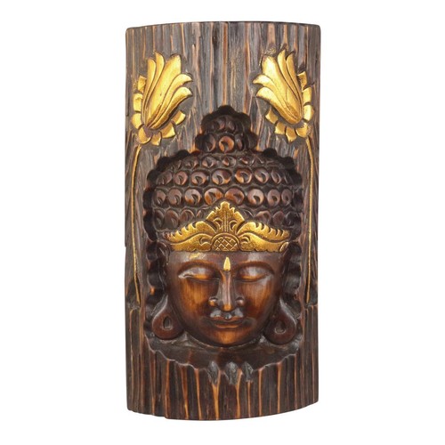 Buddha kopf wandrelief - buddha,