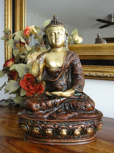 Buddha statue messing - statue,