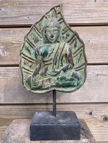 30cm masiv holz buddha - holz, blatt