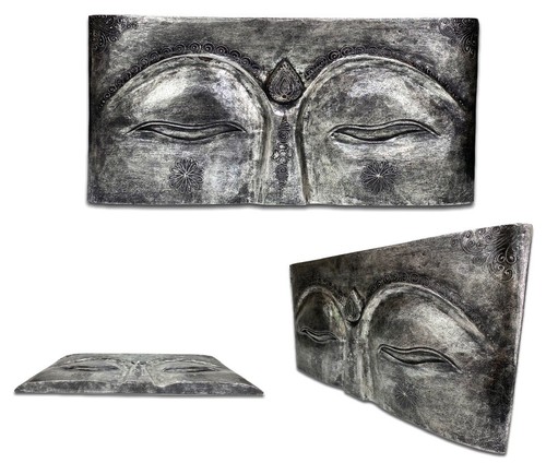 Buddha relief wandbild augen - buddha,
